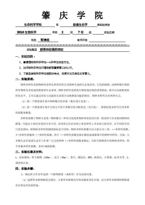 实验报告模板 - 副本 (2)