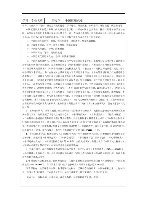 2021年上海师范大学研究生0602L5中国近现代史