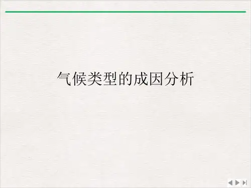 气候类型的成因分析ppt课件