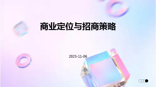 商业定位与招商策略