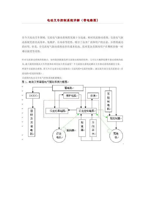 电动叉车控制系统详解(带电路图)