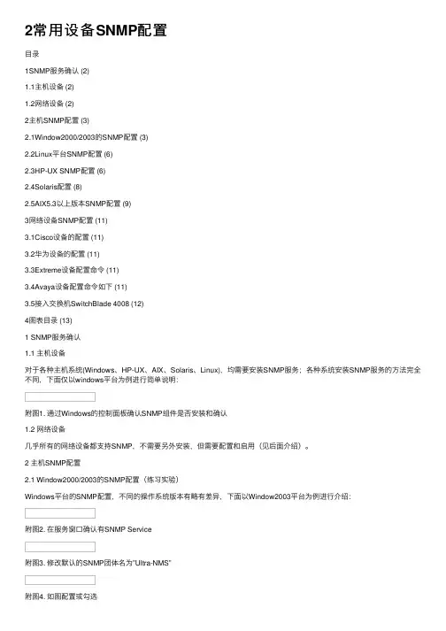 2常用设备SNMP配置