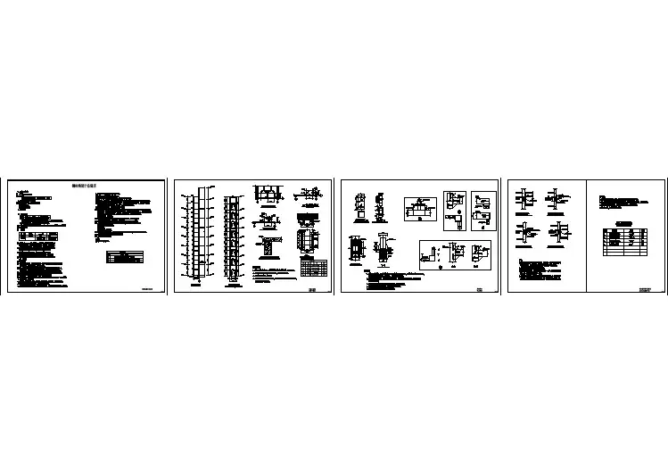 观光电梯钢结构规划CAD布置图