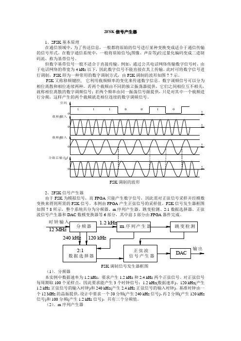 2FSK信号产生器