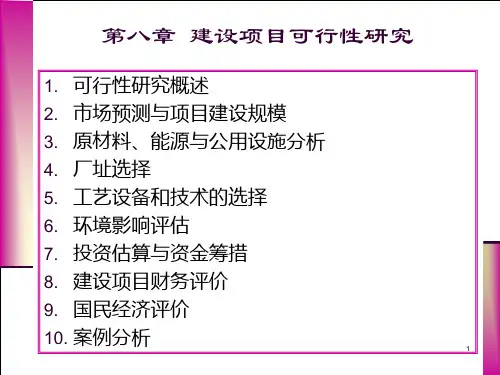 工程经济学建设项目可行性研究