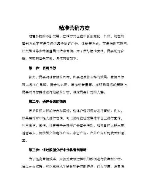 精准营销方案