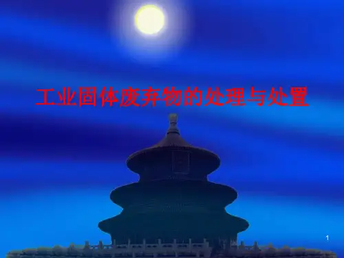 工业固体废物处理与处置ppt课件