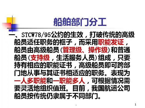 船舶管理(驾驶)船员职务规则