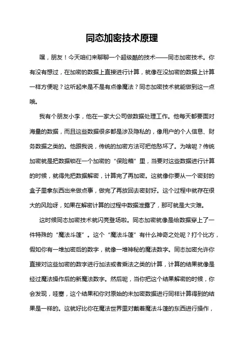 同态加密技术原理