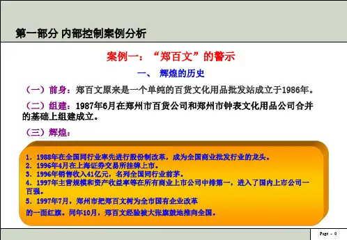 企业内部控制讲座ppt课件