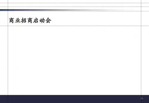 某商业招商启动会讲义课件.(加了预算的)
