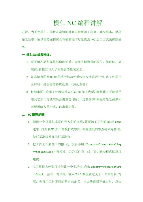 模仁NC编程讲解