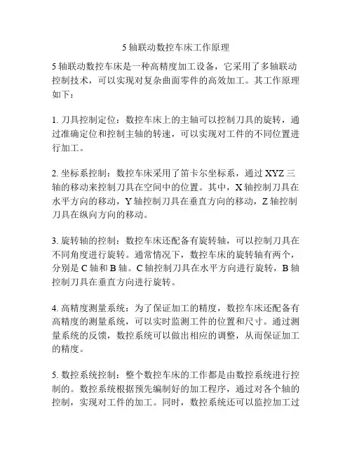 5轴联动数控车床工作原理