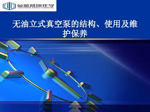 无油立式真空泵的结构