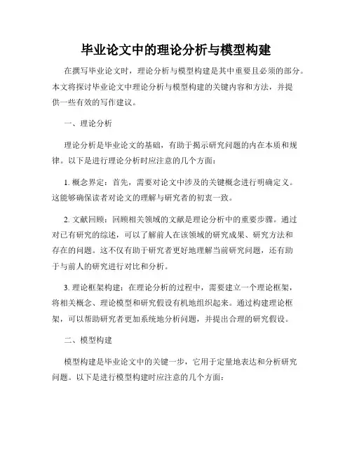 毕业论文中的理论分析与模型构建
