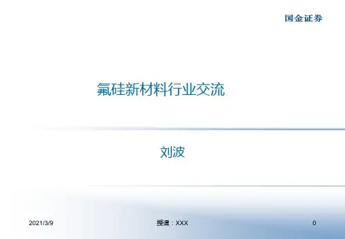新版氟硅新材料行业交流培训.PPT课件