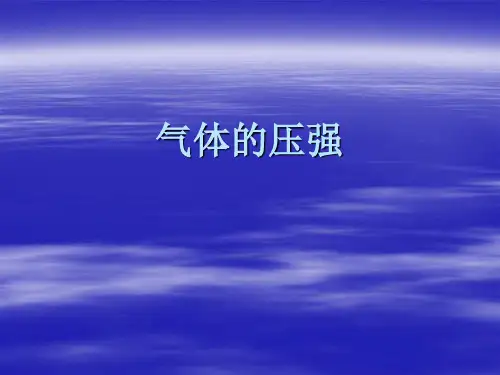 气体的压强(3)