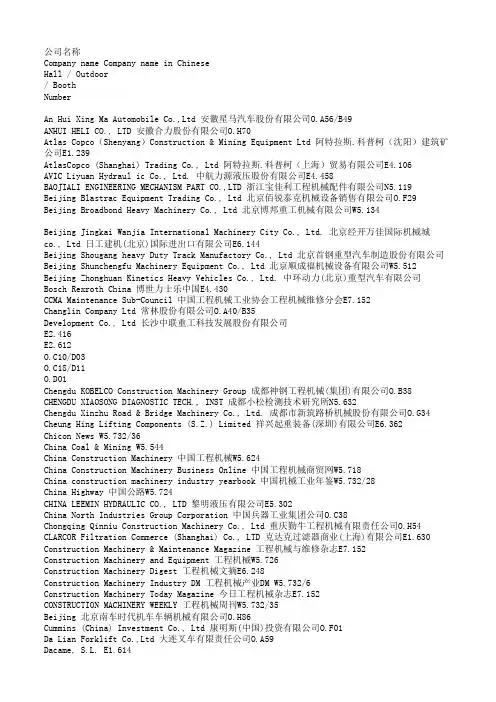 宝马展客户名单2010