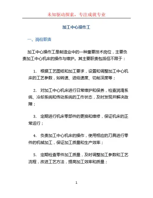 加工中心操作工 (2)
