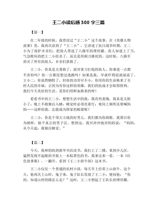王二小读后感300字三篇