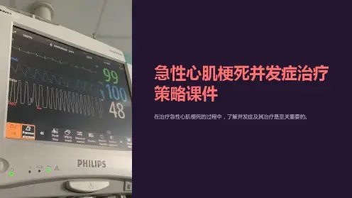 急性心肌梗死并发症治疗策略课件