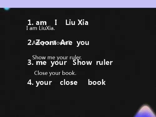 小学三年级英语上册unit3课件Look-at-me