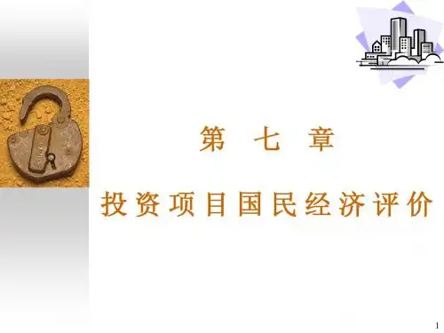 第7章 国民经济评价
