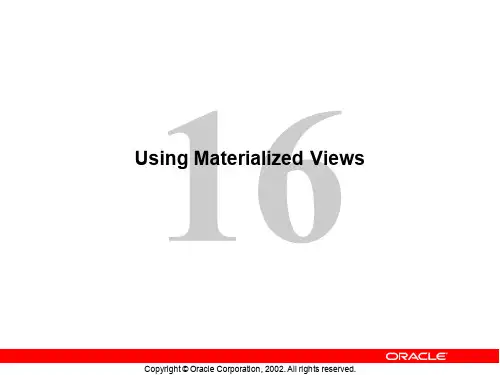 Oracle 9i 数据库性能调优技术-les16