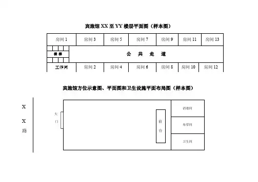 公共场所平面图样本