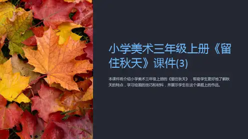 小学美术三年级上册《留住秋天》课件(3)