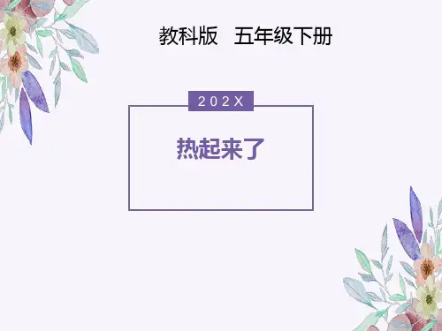 教科版科学五年级下册《 热起来了 》PPT课件