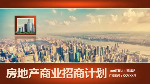 房地产商招商方案ppt