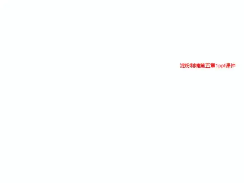 淀粉制糖第五章1ppt课件