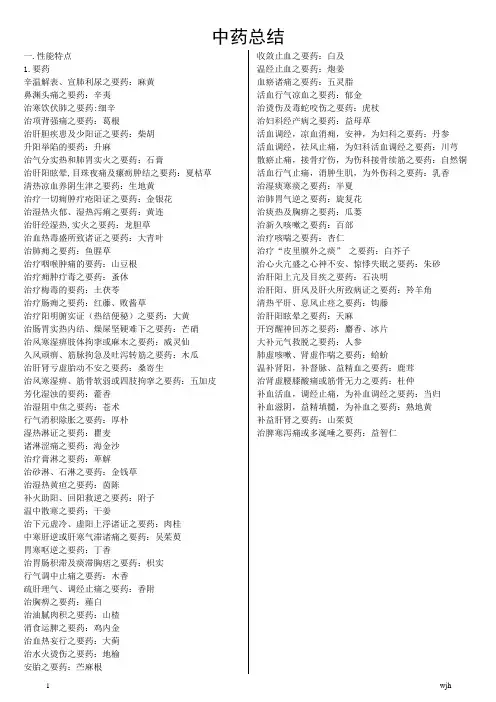 中药总结