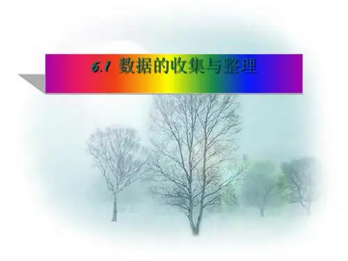 数据的收集与整理ppt3 浙教版