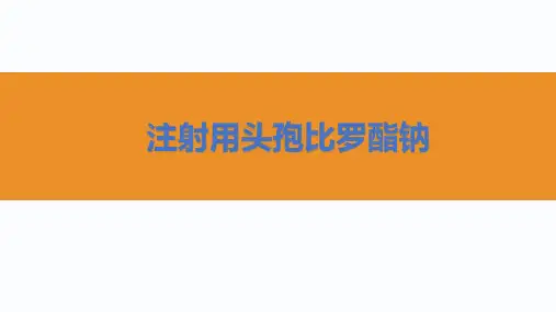 注射用头孢比罗酯钠2024