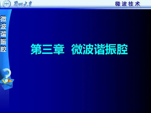 03微波技术第3章微波谐振腔