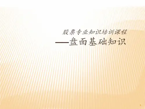 股票专业知识培训 ppt课件