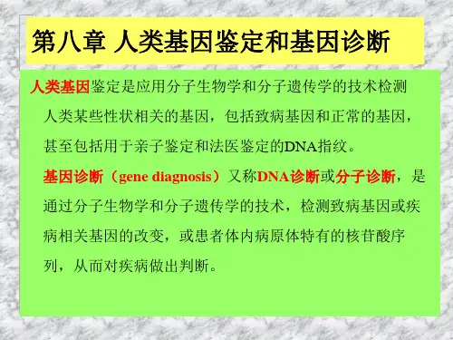 第八章 人类基因鉴定和基因诊断