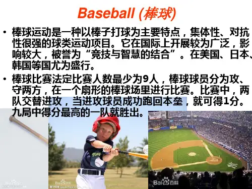 Baseball 棒球简介