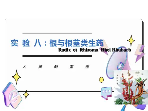 大黄的鉴定(实验)