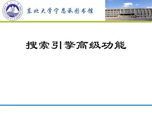 搜索引擎高级功能