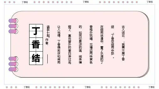部编版六年级语文上册2丁香结课件(共21张PPT)