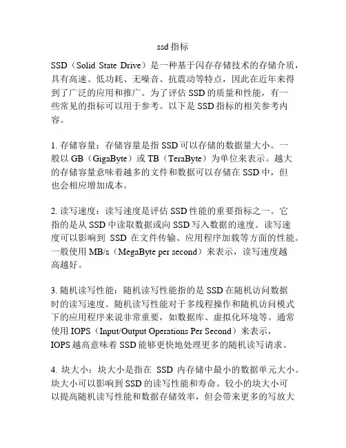 ssd指标