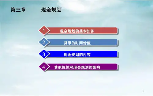 《现金规划》课件