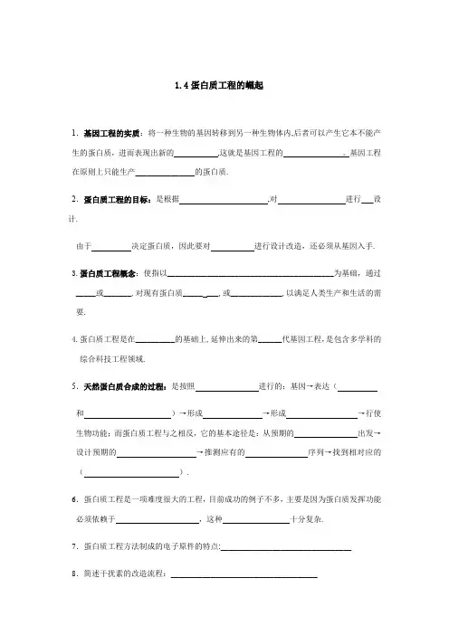 2021年14蛋白质工程的崛起