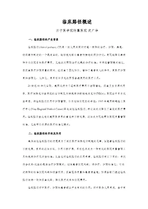 临床路径概述