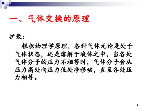 C气体交换和运输