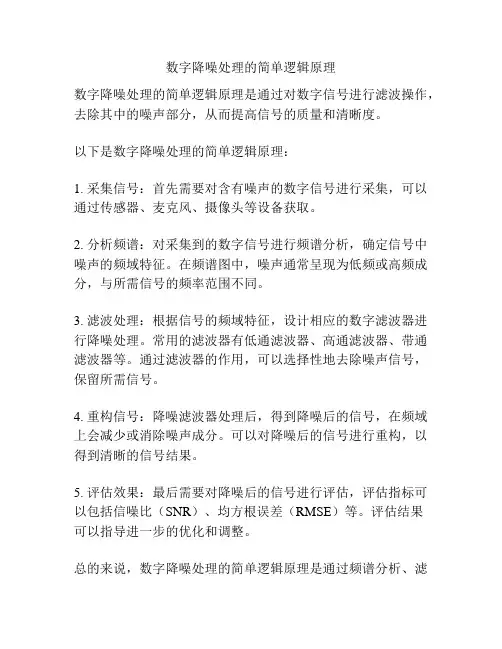 数字降噪处理的简单逻辑原理