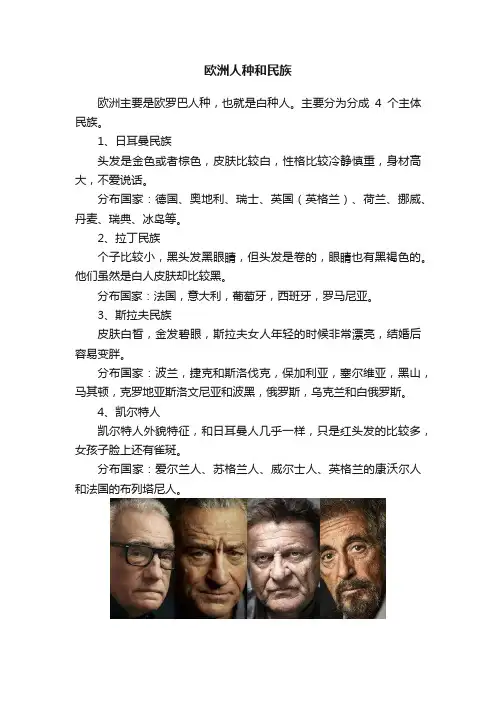 欧洲人种和民族